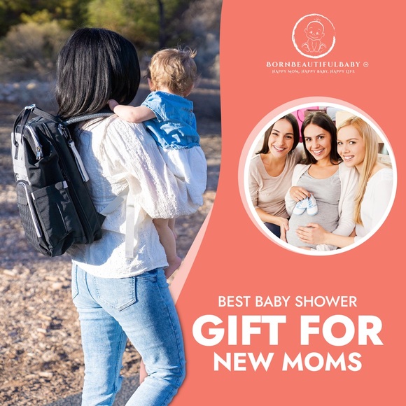 Diaper Bag Black Diaper bag Backpack with Changing Station/ built-in bassinet - Picture 9 of 16